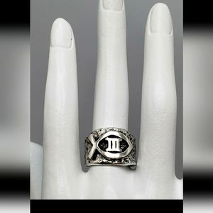 Wheeler Manufacturing Sterling ichthus ring